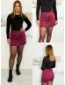 Fustă-pantalon cu aspect de piele întoarsă