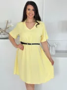 Rochie vaporoasă cu curea