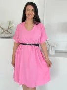 Rochie vaporoasă cu curea