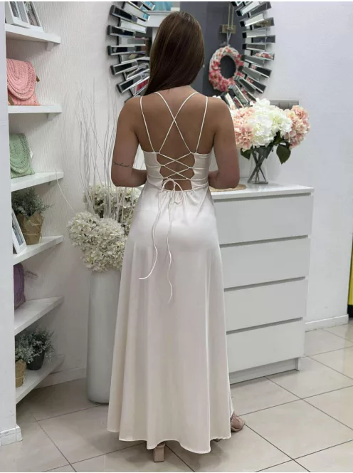 Rochie maxi elegantă premium, din material lucios