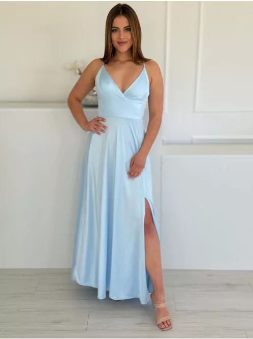 Rochie maxi elegantă premium, din material lucios