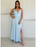 Rochie maxi elegantă premium, din material lucios