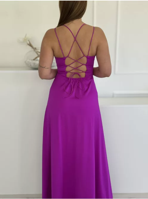 Rochie maxi elegantă premium, din material lucios