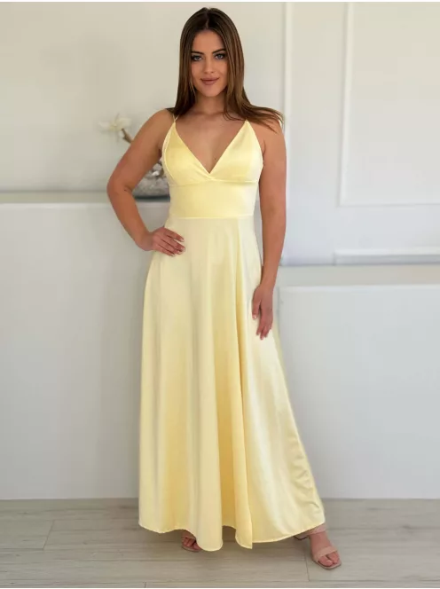 Rochie maxi elegantă premium, din material lucios