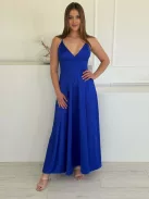 Rochie maxi elegantă premium, din material lucios