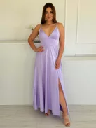 Rochie maxi elegantă premium, din material lucios