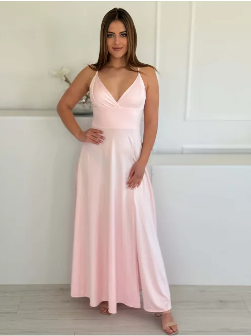 Rochie maxi elegantă premium, din material lucios