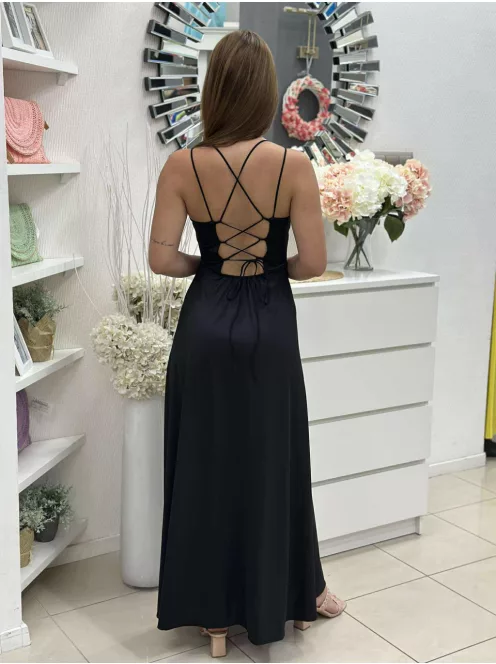 Rochie maxi elegantă premium, din material lucios