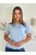 Top basic cu aspect de bumbac