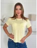 Top basic cu aspect de bumbac