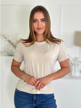Top basic cu aspect de bumbac