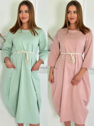 Rochie din bumbac cu buzunare