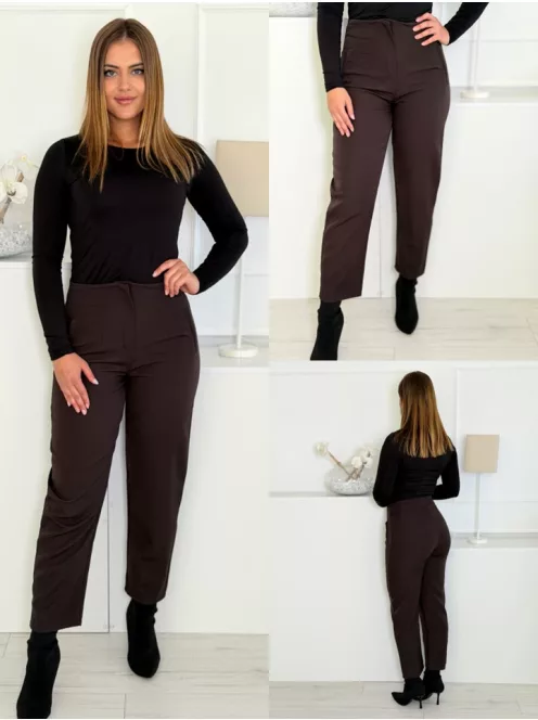 Pantaloni cocheți cu talie înaltă
