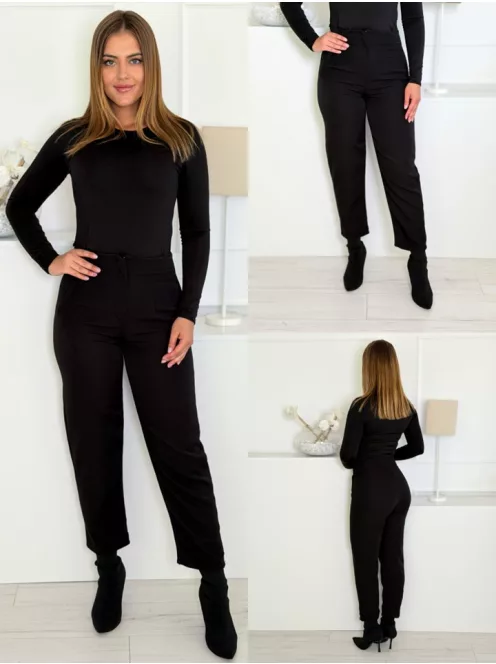 Pantaloni cocheți cu talie înaltă