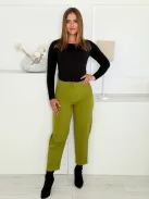 Pantaloni cocheți cu talie înaltă