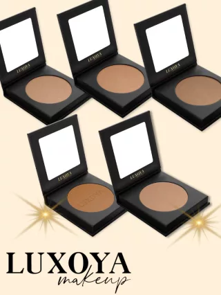 Luxoya bronzosító púder - Csillogó karamell barna
