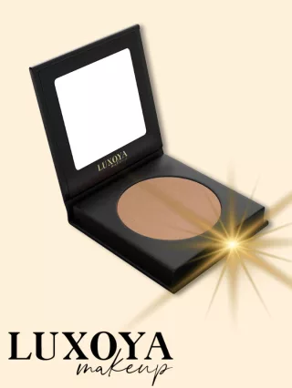 Luxoya bronzosító púder - Csillogó világos barna