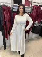 Rochie elegantă cu aspect de catifea și paiete