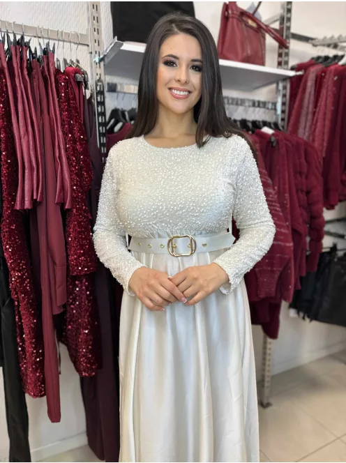Rochie elegantă cu aspect de catifea și paiete