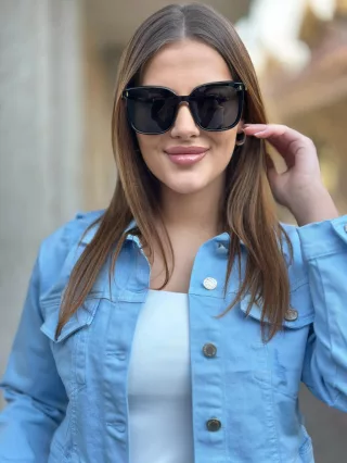 Ochelari de soare cu ramă din plastic