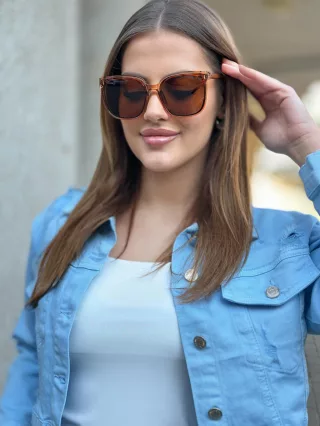 Ochelari de soare cu ramă din plastic