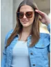 Ochelari de soare cu ramă din plastic