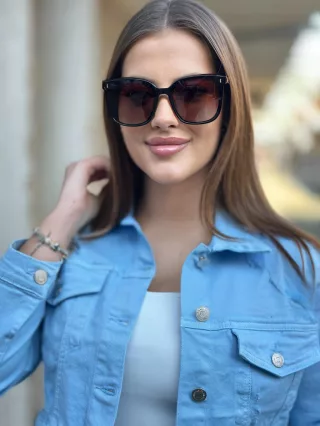 Ochelari de soare cu ramă din plastic