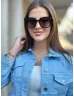 Ochelari de soare cu ramă din plastic