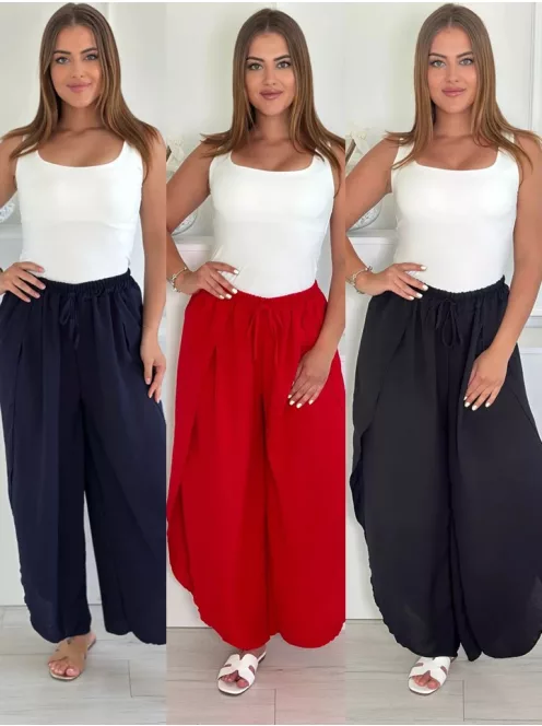 Pantaloni lejeri cu șliț