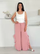 Pantaloni vaporoși despicați