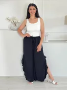 Pantaloni vaporoși despicați