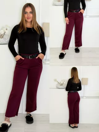 Pantaloni moi și confortabili, cu curea