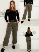 Pantaloni moi și confortabili, cu curea