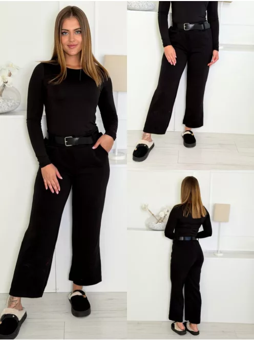 Pantaloni moi și confortabili, cu curea