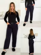 Pantaloni moi și confortabili, cu curea