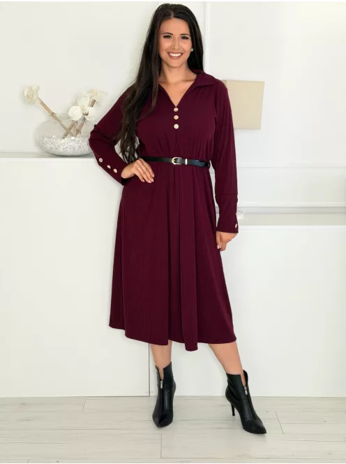 Rochie vaporoasă, cu curea