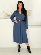 Rochie vaporoasă, cu curea