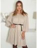 Rochie plisată cu fundă la spate