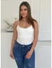 Top premium basic din lycra, cu bretele