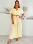 Rochie maxi vaporoasă cu curea