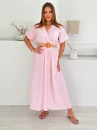 Rochie maxi vaporoasă cu curea