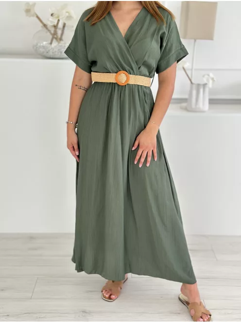 Rochie maxi vaporoasă cu curea