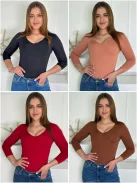 Top subțire și elastic din lycra
