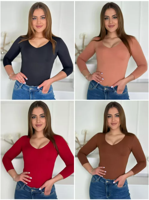 Top subțire și elastic din lycra