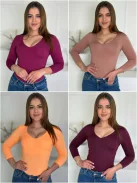Top subțire și elastic din lycra