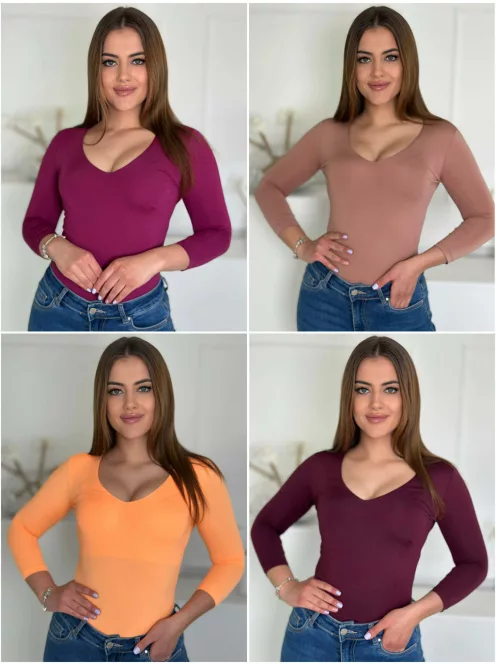 Top subțire și elastic din lycra