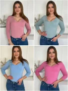 Top subțire și elastic din lycra