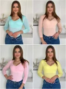 Top subțire și elastic din lycra