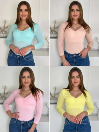 Top subțire și elastic din lycra