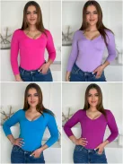 Top subțire și elastic din lycra